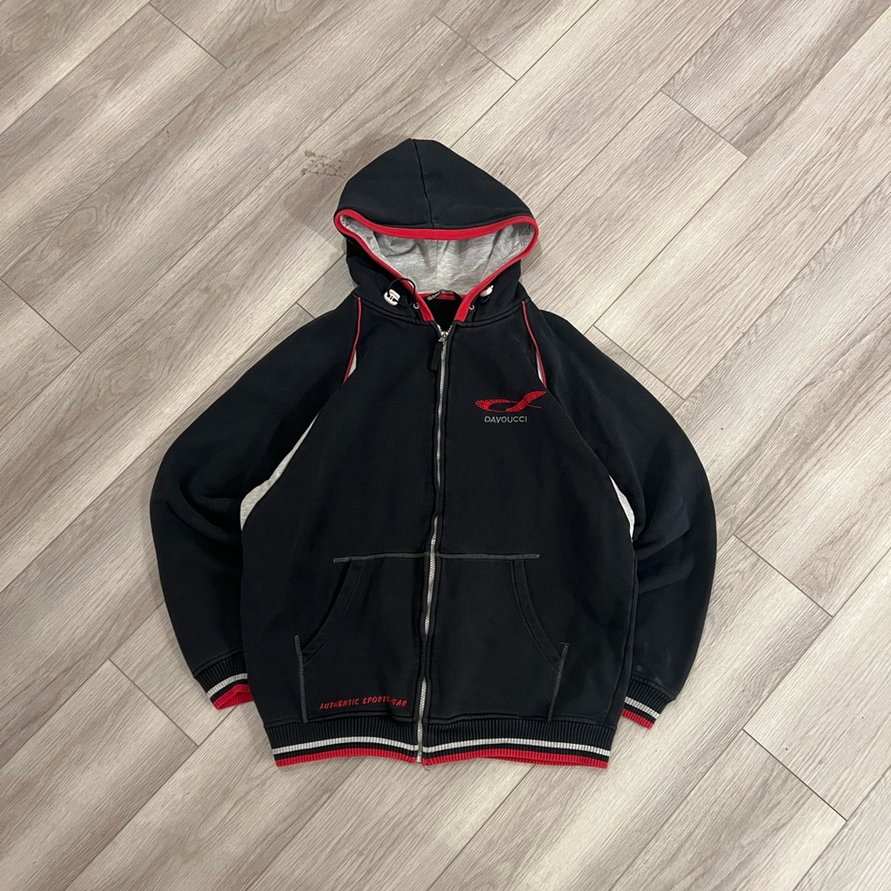 Rare Vintage Davoucci Zip Up Jacket with sick embroidered logo